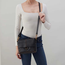 Load image into Gallery viewer, Austin Flap Crossbody - Pebbled Leather | Black
