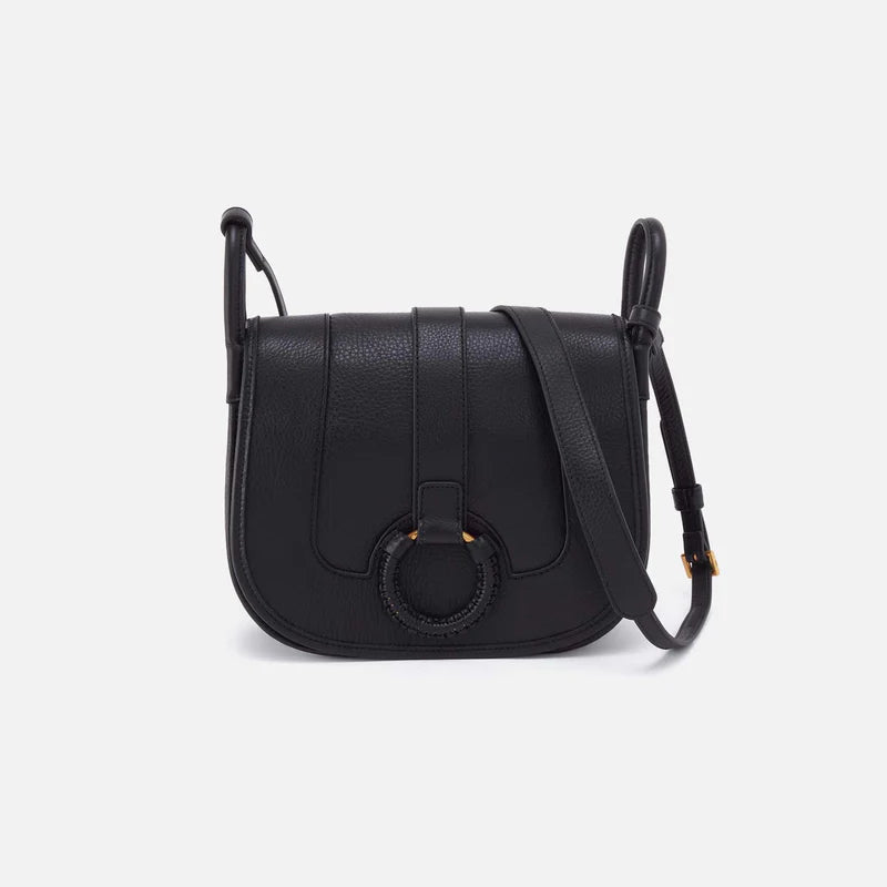 Kiva Large Crossbody - Pebbled Leather | Black