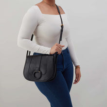 Load image into Gallery viewer, Kiva Large Crossbody - Pebbled Leather | Black
