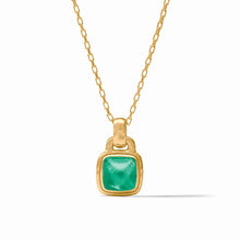 Load image into Gallery viewer, Sahara Solitaire Necklace | Iridescent Emerald Green
