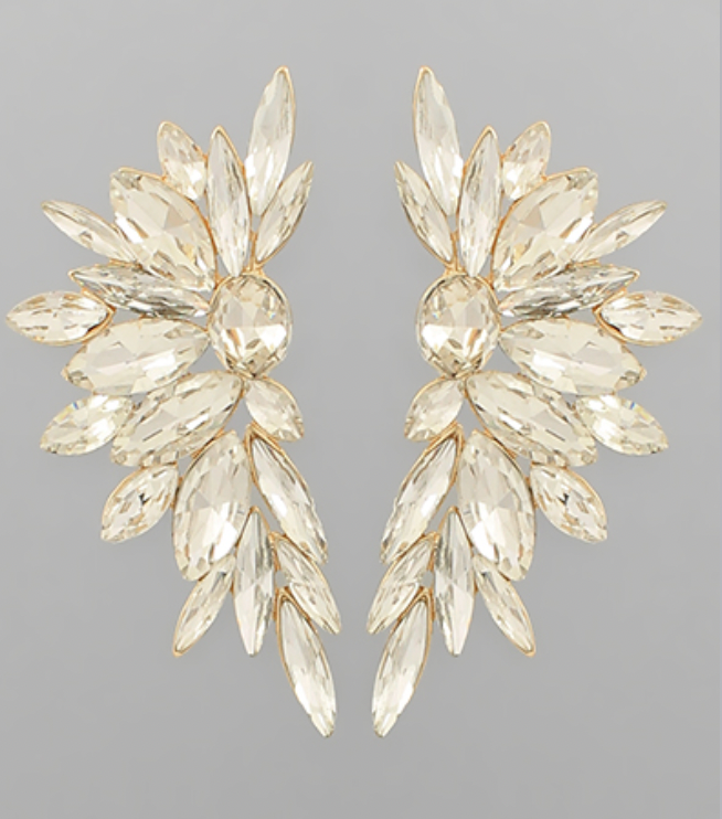Marquise Wing Shape Earrings