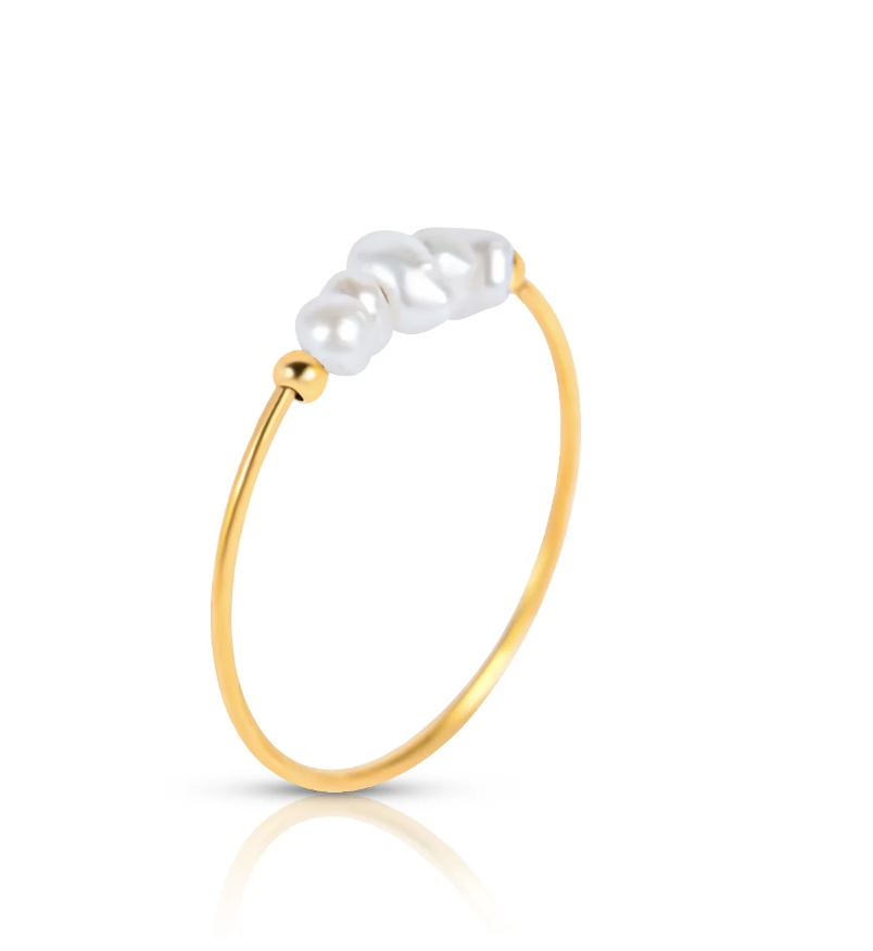 Tessa Dainty Pearl Ring