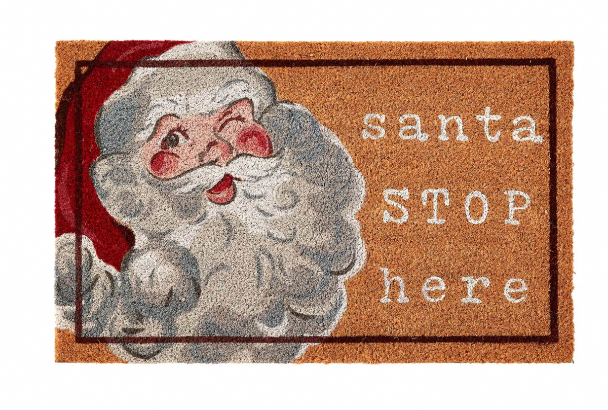 Santa Stop Here Coir Mat – Ultimate Gifts MS