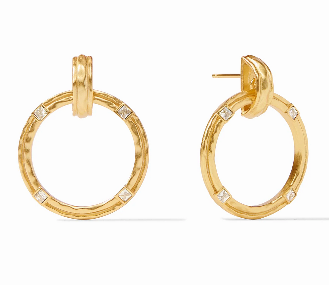 Astor Doorknocker Earring CZ