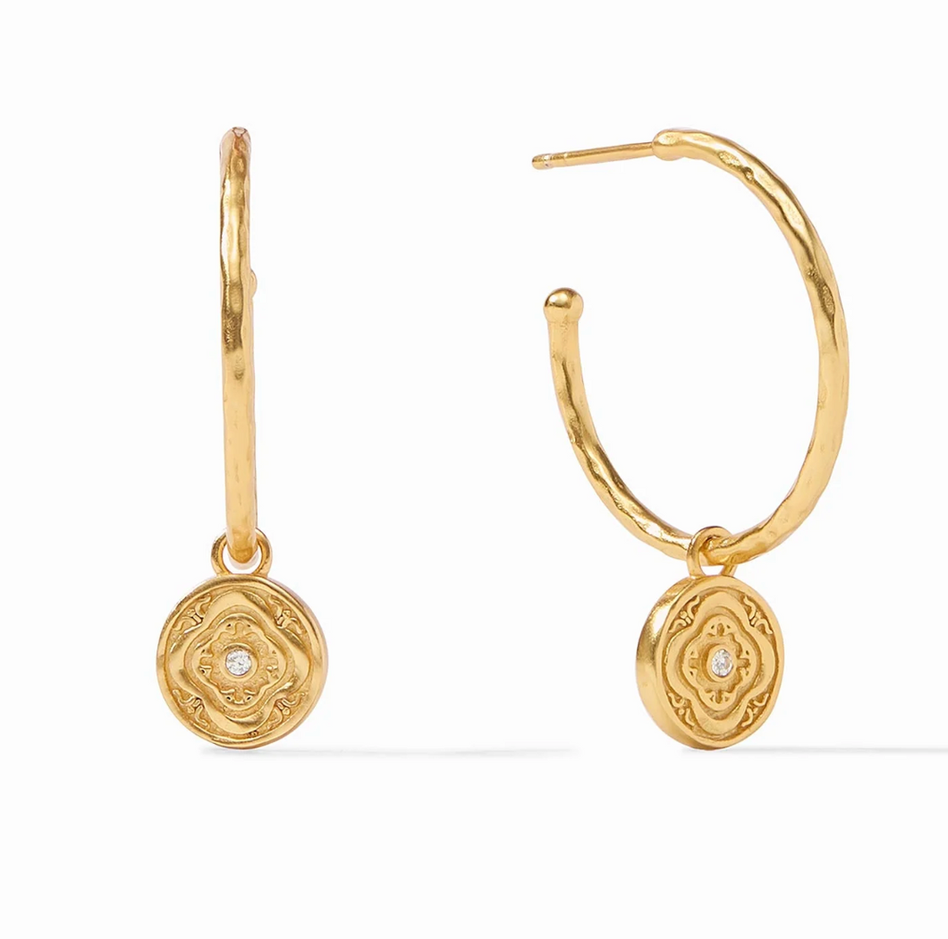 Astor Hoop & Charm Earrings