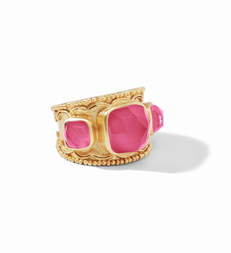 Trieste Statement Ring Iridescent Raspberry