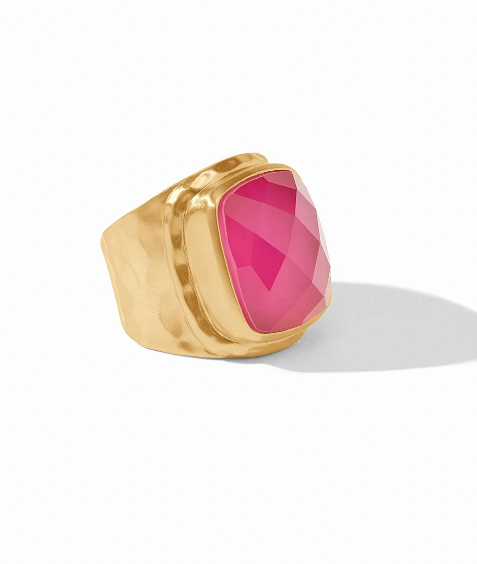 Tudor Statement Ring Iridescent Raspberry