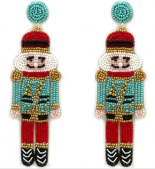 Nutcracker Turquoise Earrings