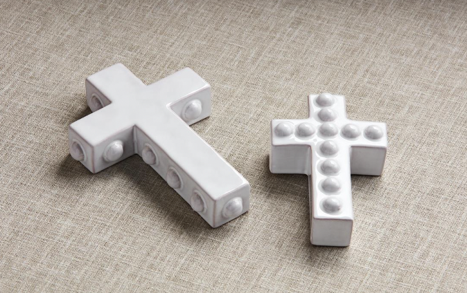 Chunky Beaded Cross