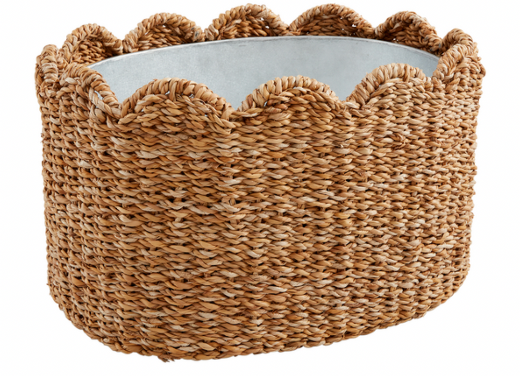 Woven Scalloped Party Tub