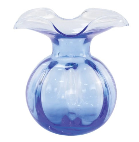 Vietri Hibiscus Glass Vase Cobalt