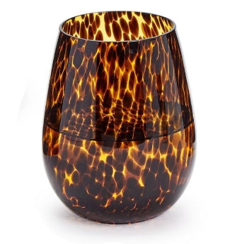 Tortoise Stemless Wine Glass