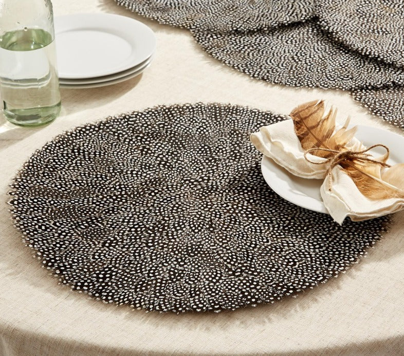 Guinea Feather Placemats