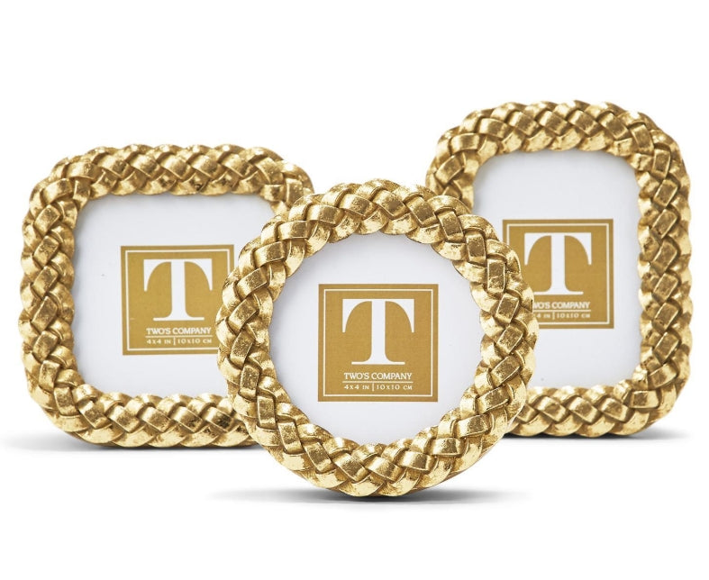 Mini Gold Braided Frames