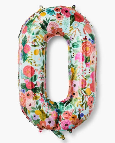 Garden Party Numbered Foil Balloon