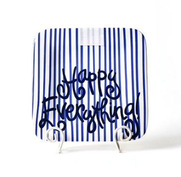 Indigo Skinny Stripe Mini Happy Everything Platter