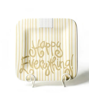 Neutral Stripe Happy Everything 9.25 Mini Platter