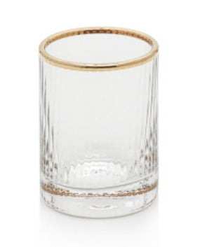 Optic Shot Glass with Gold Rim