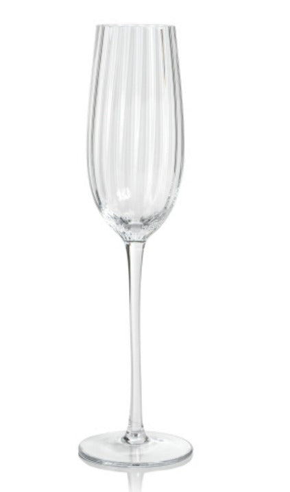 Madeleine Optic Champagne Flute Glass