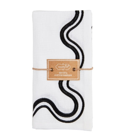 Mudpie Squiggly Napkin Sets