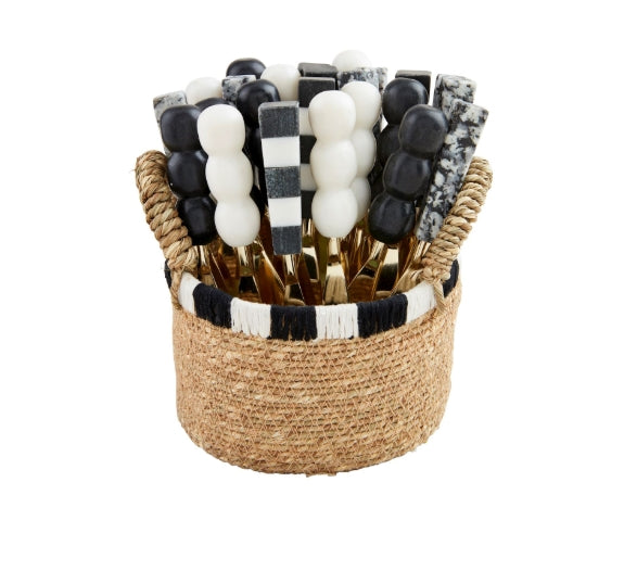 Mudpie Black/White Marble Spreaders