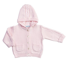 Load image into Gallery viewer, Hooded Button Down Cable Knit Cardigan
