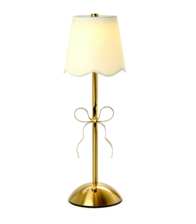 Gold Bow Cordless LED Lamp