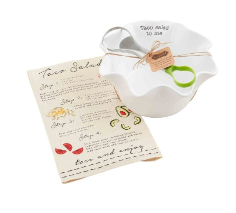 Taco Salad and Towel Set