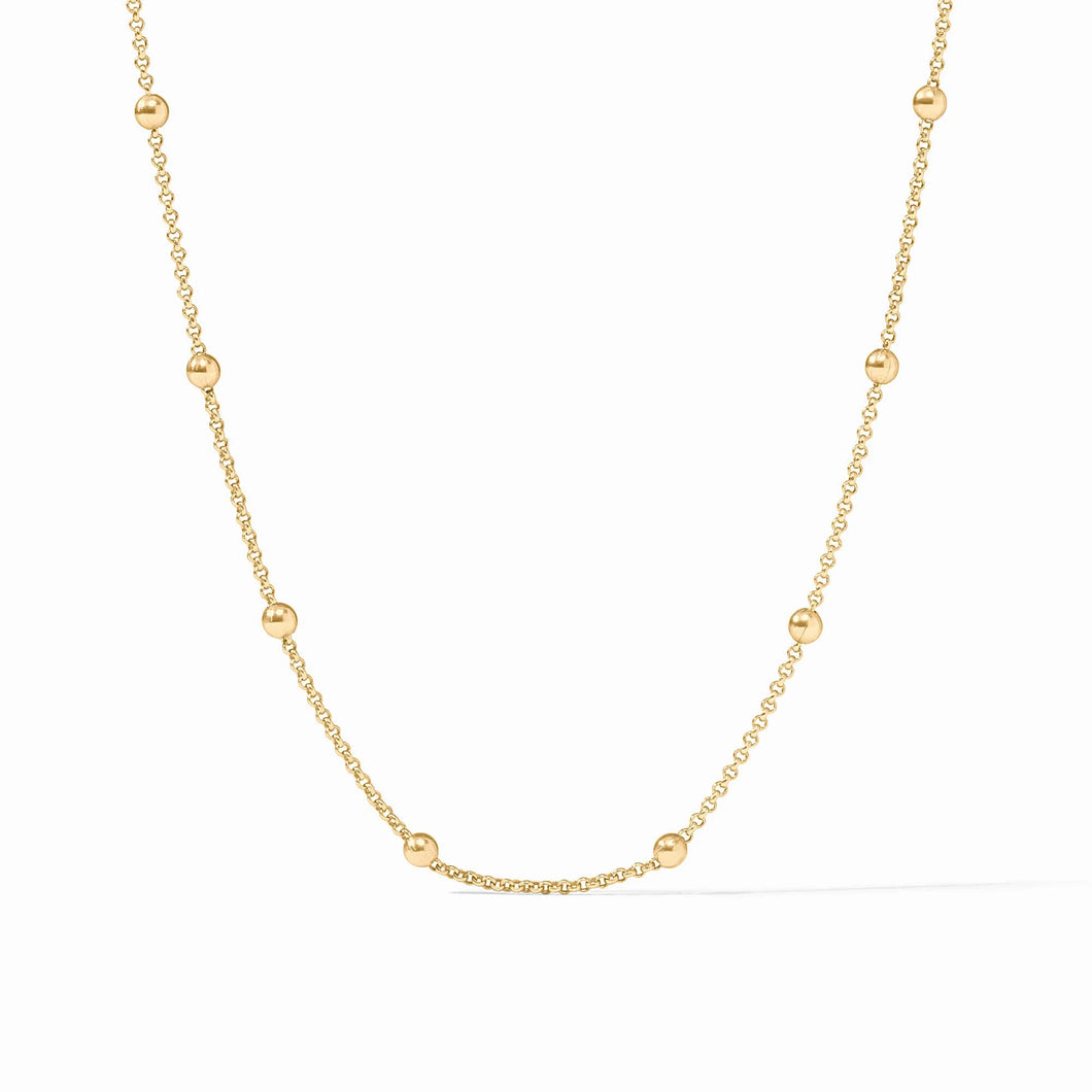 Solara Delicate Station Necklace - Gold
