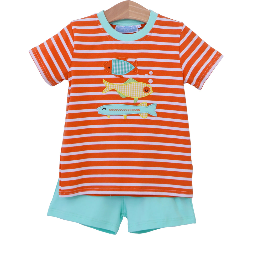 Fish Trio Short Set