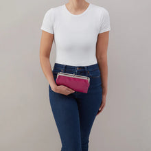Load image into Gallery viewer, Lauren Clutch-Wallet - Polished Leather | Cactus Flower
