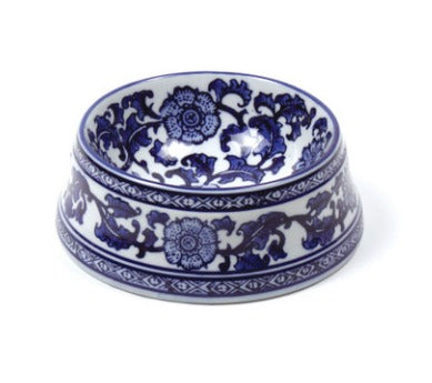 Blue Chinoiserie Pet Bowl