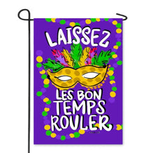 Load image into Gallery viewer, Baxter &amp; Me Mardi Gras Garden Flags
