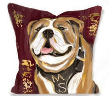 Load image into Gallery viewer, Golden Bulldog 24x24 Pillow
