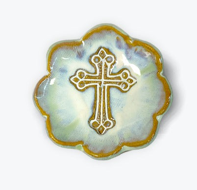 Scalloped Cross Dish