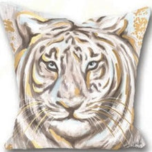 Load image into Gallery viewer, Gold Tiger 24X24 Pillow
