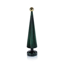 Load image into Gallery viewer, Tree with Globe Finial - Green w/ Gold
