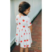 Load image into Gallery viewer, Sugar Bee Clothing | Red Apples Twirl Dress
