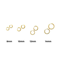 Load image into Gallery viewer, Huggie Earrings - Scarlett Hoop Gold 14mm
