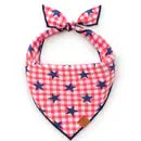 Stars and Checks Dog Bandana