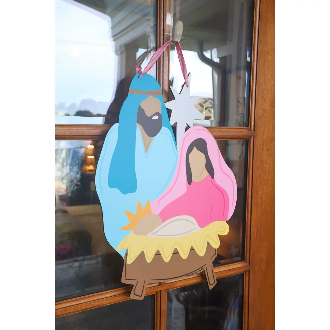 Mary and Joseph Doorhanger