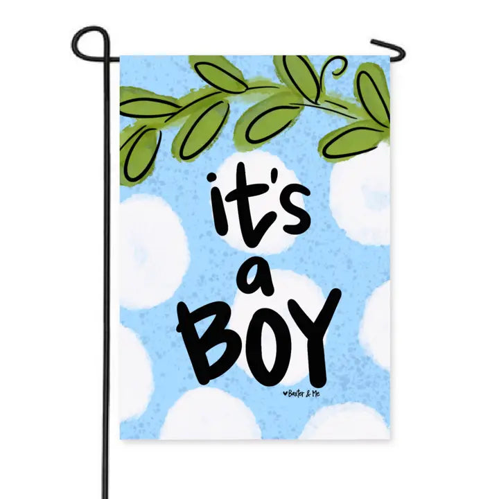 It's A Boy Garden Flag