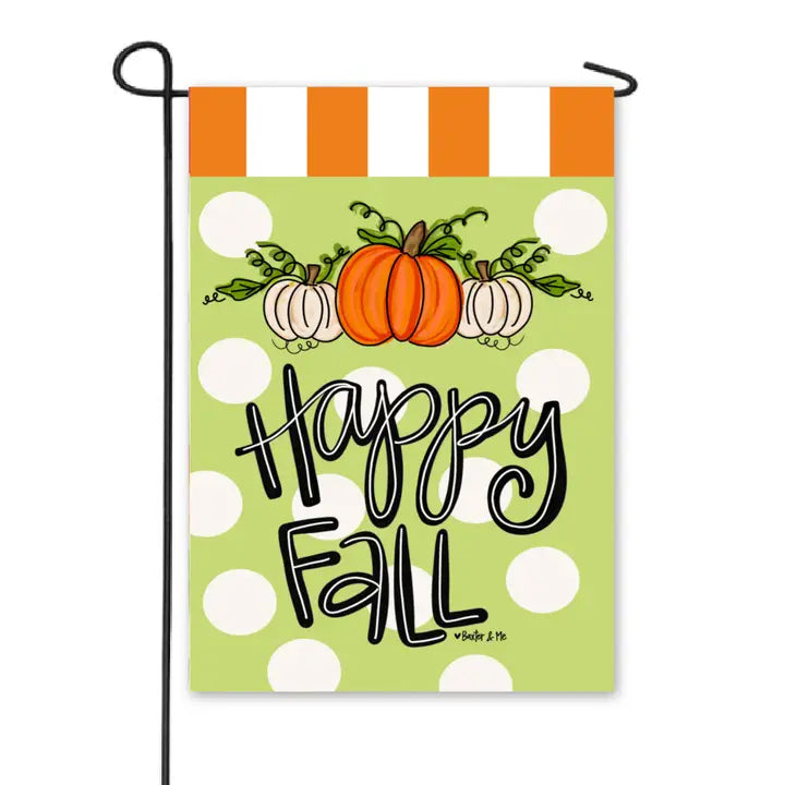 Pumpkin All Around Garden Flag