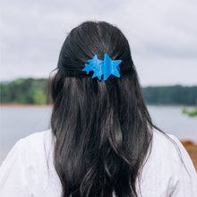 Load image into Gallery viewer, Flat Hair Clip | Medium | Blue Shooting Star
