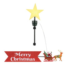 Load image into Gallery viewer, Animated Tree Topper Santa&#39;s Sleigh - White Santa
