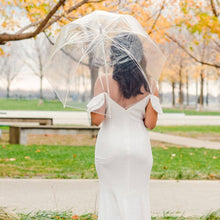Load image into Gallery viewer, Large Clear Plastic Bubble Wedding Umbrella
