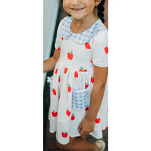 Load image into Gallery viewer, Sugar Bee Clothing | Red Apples Twirl Dress
