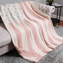Load image into Gallery viewer, American Flag Design Cozy Soft Throw Blanket
