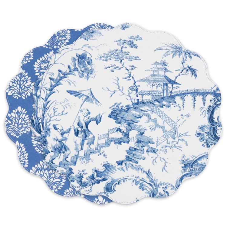 Beatriz Chinoiserie Round Placements s/4