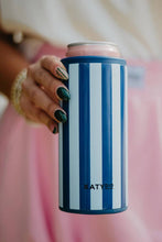 Load image into Gallery viewer, Light Blue and Navy Can Insulator
